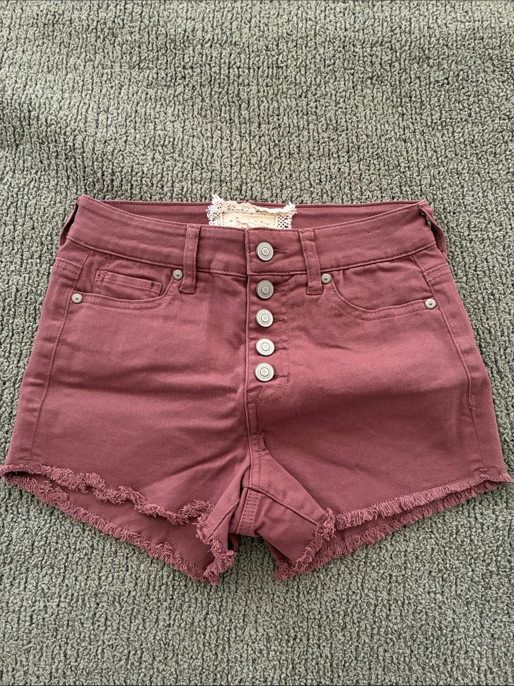 BRAND NEW: Altar’d State High-Rise Button-Front Women’s Shorts - Dusty Rose